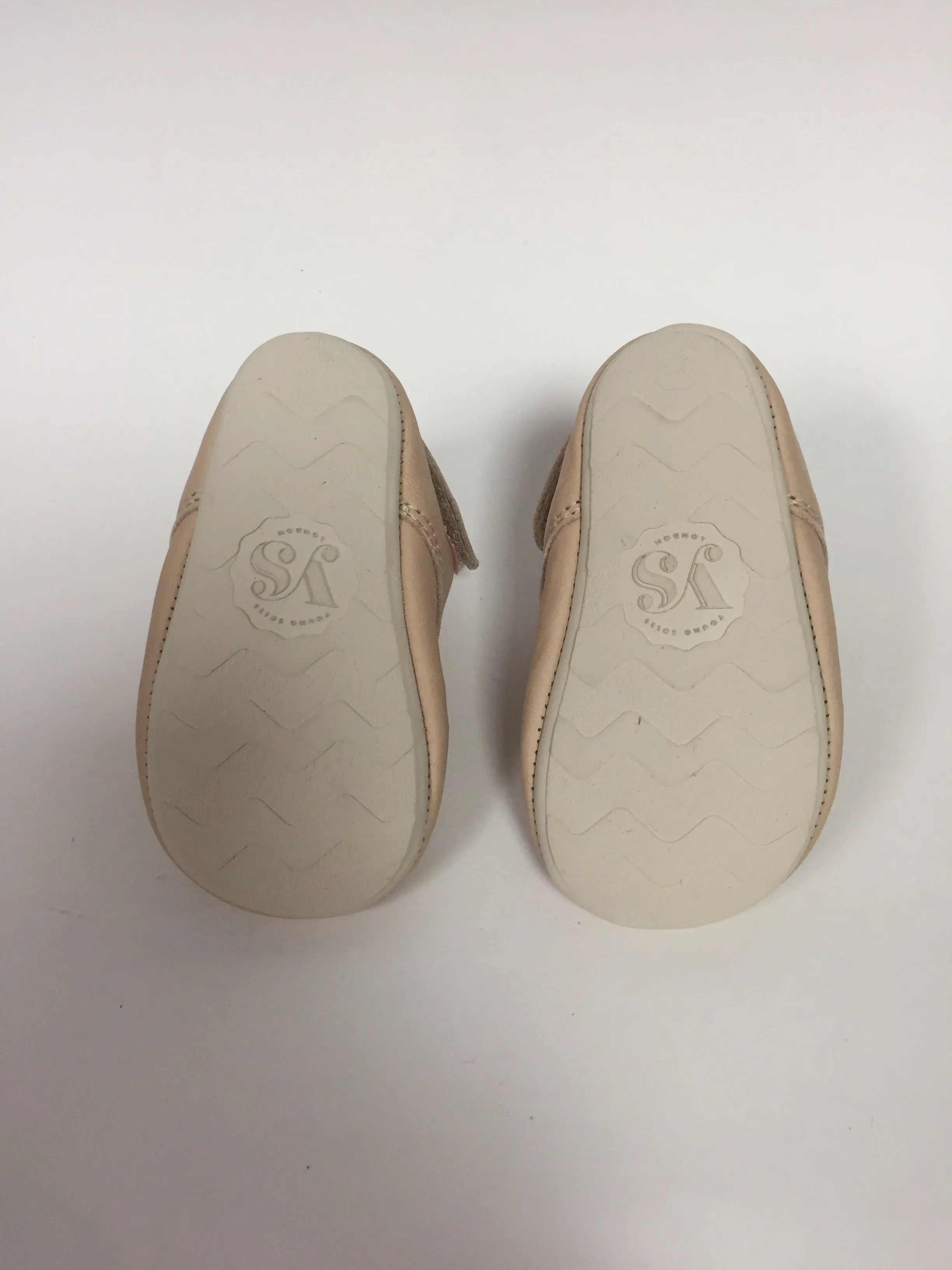 Young Soles Nude Pink Leather Baby Shoe