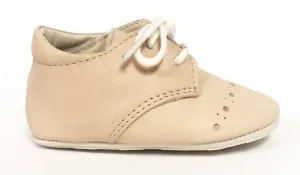 Young Soles Nude Pink Leather Baby Shoe