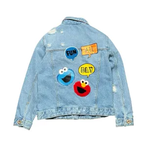 Zara Girls Sesame Street Denim Jacket