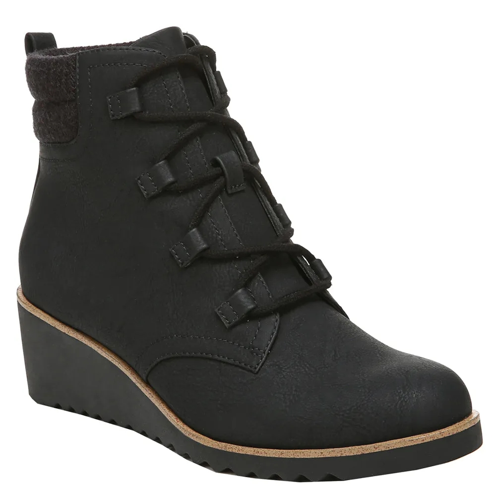 Zone Round Toe Wedge Zippered Booties
