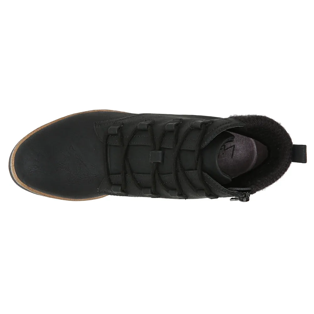 Zone Round Toe Wedge Zippered Booties